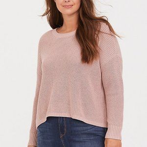 Cropped Blush Torrid Knit Top